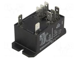 Relay: electromagnetic | DPDT | Ucoil: 12VDC | 30A | Series: T92 | 86Ω