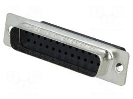 D-Sub | PIN: 25 | plug | male | for cable | Type: w/o contacts | 5A | 250V