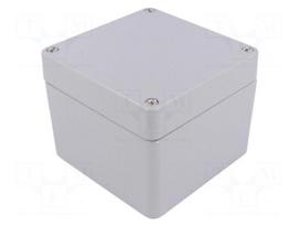 Enclosure: multipurpose | X: 100mm | Y: 100mm | Z: 81mm | ALUEIN-RJ | grey