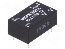 Converter: DC/DC | 3W | Uin: 18÷36VDC | Uout: 12VDC | Iout: 250mA | DIP16
