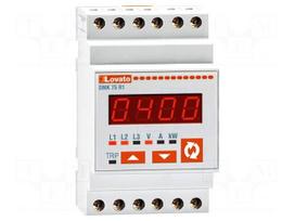 Meter: power | digital,mounting | for DIN rail mounting | LED