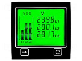 Meter: power | digital,mounting,programmable | on panel | 4 digit