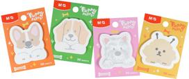 Lipnūs lapeliai M&G Puppy Party, 76 x 51 mm, 30 l., įv. rūšių - Nėra Autoriaus