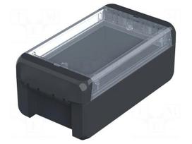 Enclosure: multipurpose | X: 80mm | Y: 151mm | Z: 60mm | BOCUBE | graphite