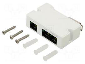 Extender | 79x52x23mm | white | Connection: RJ45 | -30÷65°C