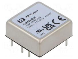 Converter: DC/DC | 15W | Uin: 18÷36VDC | Uout: 15VDC | Uout2: -15VDC