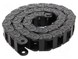 Cable chain | LIGHT | Bend.rad: 75mm | L: 986mm | Int.height: 17mm