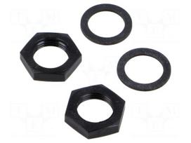 Nut M12 | Thread: M12x1 | PBT | 2pcs.