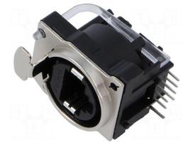 Connector: RJ45 | socket | data transfer | Cat 5e | 8p8c | THT