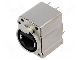 Connector: RJ45 | socket | data transfer | Cat 5e | EMI | 8p8c | THT