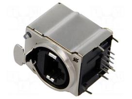 Connector: RJ45 | socket | data transfer | Cat 5e | EMI | 8p8c | THT
