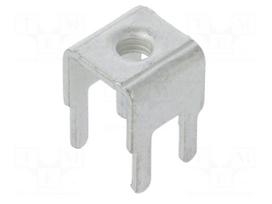 Terminal: screw terminal | THT,screw terminal | silver | 7.5x5mm