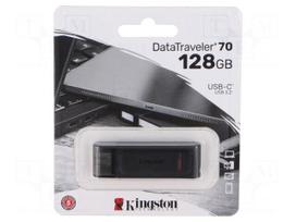 Pendrive | USB 3.2 Gen 1 | 128GB | DataTraveler 70 | black | USB C
