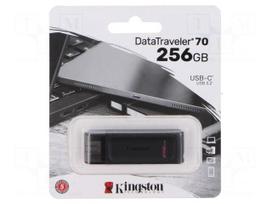 Pendrive | USB 3.2 Gen 1 | 256GB | DataTraveler 70 | black | USB C