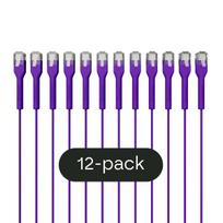 Broadbe plonas Patch kabelis 5G violetinė 0.1m 12 vnt. BTP-I32C6-PR-0.1M-12