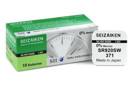 371,370 baterijos 1,55V SEIKO sidabro oksido SR920W pakuotėje po 1 vnt.