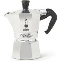 Stovetop Moka pot BIALETTI 2380, 40 ml induction non compatible, stainless steel and aluminium