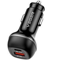 Automobilių priedai Veger  Car charger VEGER USB A + USB C QC PD 51W CC62-1A1C black