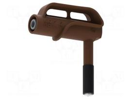 Adapter | 4A | brown | Tip diameter: 6.6mm | Socket size: 4mm | MGP