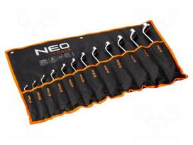 Wrench: socket spanner-set | box,bent | Chrom-vanadium steel