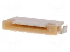 Connector: FFC/FPC | SMT | 50V | 500mA | Easy-On | PIN: 8 | Mat: polyamide