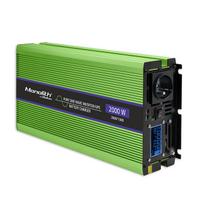 Qoltec Pure Sine Wave Inverter Monolith | battery charger | UPS | 1000W | 2000W | 12V to 230V | LCD