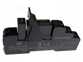 Socket | PIN: 8 | 10A | 250VAC | for DIN rail mounting | spring clamps