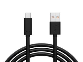Planšetdatori ir planšetinių kompiuterių priedai // USB Kabeliai // 66-180# Przyłącze usb 3.0 a - usb-c 1,5m czarne zawieszka