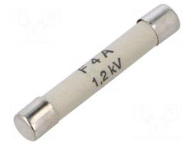 Fuse: fuse | ceramic | 4A | 1.2kVAC | quick blow | 8x50mm