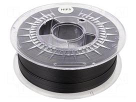 Filament: HIPS | Ø: 1.75mm | black | 230÷240°C | 800g