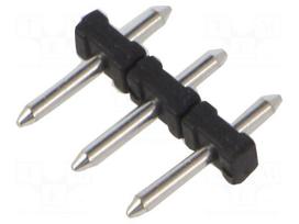 Connector: pin strips | pin header | male | PIN: 3 | THT | 10A | 300V | 5mm