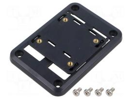 Wall mounting element | ASA | for enclosures | dark grey | WM