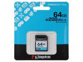 Memory card | SDXC | 64GB | Class 10 UHS I U3 | R: 200MB/s | W: 100MB/s