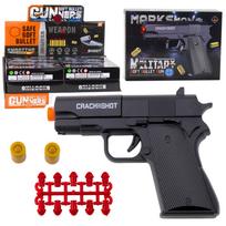 Žaidimų zona | PC | Konsolės | Priedai // Žaislai ir žaidimai vaikams // Mini Pistolet Broń Na Naboje I Łuski Czarny 13,5 cm