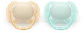 Philips Avent Ultra Soft Neutral Baby Pacifiers 0-6m 2pcs