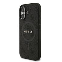 Guess PU Leather 4G Colored Ring MagSafe Case for iPhone 17 / Black