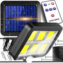 Saulės gatvių šviestuvas su LED COB judesio ir prieblandos jutikliu 2400mAh