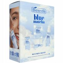 Bielenda Blue Matcha dovanų rinkinys: veido putos-kremas, tonikas ir koreguojantys lašai