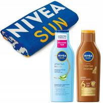 NIVEA SUN rinkinys: karoteninis losjonas SPF6 + įdegį pratęsiantis losjonas + DOVANA