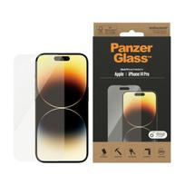 PanzerGlass Classic Fit iPhone 14 Pro 6.1" Screen Protector, Antibacterial, 2768