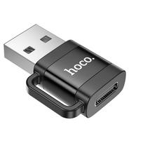 OTG USB A to USB C Adapter Hoco 3A UA31D black