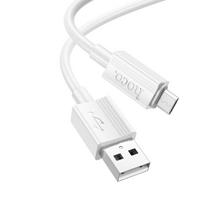USB A to Micro USB Hoco 2.4A 1 m X107 white