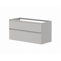 Kame Loft vonios spintelė 120cm 2 stalčiai, Po stalviršiu, Be kriauklės, Pearl Grey BU/12-3DR/D37-LFT