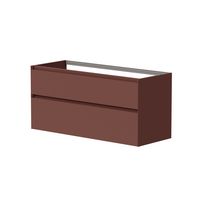 Vonios spintelė Kame Loft 120cm 2 stalčiai, Po stalviršiu, Be kriauklės, Terracotta BUC/12-3DR/D23-LFT