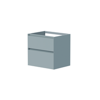 Kame Loft vonios spintelė 60cm 2 stalčiai, be kriauklės, Stone Blue BU/6-3DR/D35-LFT