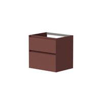 Vonios spintelė Kame Loft 60cm 2 stalčiai, Po stalviršiu, Be kriauklės, Terracotta BUC/6-3DR/D23-LFT