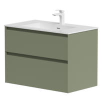 Vonios spintelė Kame Loft 80cm 2 stalčiai, be kriauklės, Savannah Green BU/8-3DR/D14-LFT