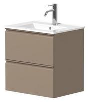 Vonios spintelė Kame Match 50cm 2 stalčiai, be kriauklės, Cocoa brown BU/5-2DR/D15-MT