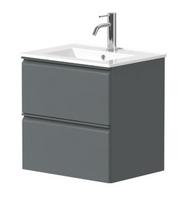 Kame Match vonios spintelė 50cm 2 stalčiai, be praustuvo, Matt grey BU/5-2DR/D05-MT