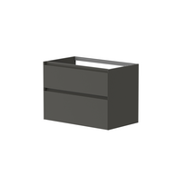 Kame Loft 80cm Vonios spintelė Po stalviršiu, Be kriauklės, Antracito pilka BUC/8-3DR/D27-LFT